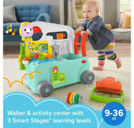 Premergator cu centru de activitati Fisher-Price 3 in 1 On the Go Camper