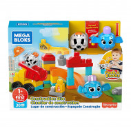 Set constructie Mega Bloks Fisher Price - Santierul