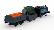 Thomas Trenulet Locomotiva Motorizata cu doua vagoane Steelworks Thomas&Friends Track Master
