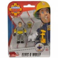 Set 2 Figurine Sam Pompierul - Elvis si Wolly