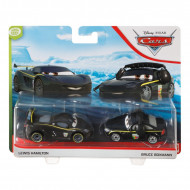 Set 2 masinute metalice Cars Lewis Hamilton si Bruce Boxmann Disney Cars