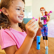 Set de joaca papusa Barbie cu accesorii de Fitness