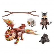 Set de joaca Playmobil Cum sa iti dresezi dragonul - Fishlegs si Meatlug 70729