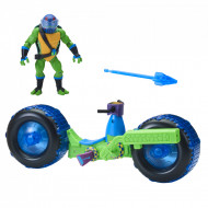 Figurina Leonardo pe motocicleta - Testoasele Ninja - Teenage Ninja Mutant Turtles