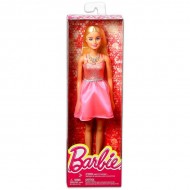 Papusa Barbie blonda Glitz Doll in rochie roz pal