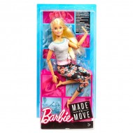 Papusa Barbie Made To Move flexibila Yoga blonda - Complet Articulata