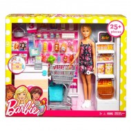 Set de joaca Barbie la Supermarket