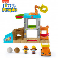 Set de joaca Fisher-Price Little People - Santierul de constructii