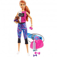 Set de joaca papusa Barbie cu accesorii de Fitness