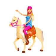 Set de joaca Papusa Barbie la Echitatie cu figurina cal