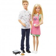 Set Papusa Barbie si Ken la cafenea