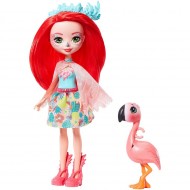 Papusa Fanci Flamingo cu figurina Swash EnchanTimals