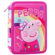 Set Gradinita Peppa Pig roz: Ghiozdan troler si penar echipat