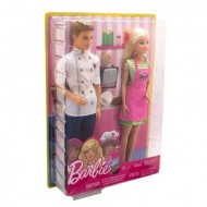 Set Papusa Barbie si Ken la cafenea