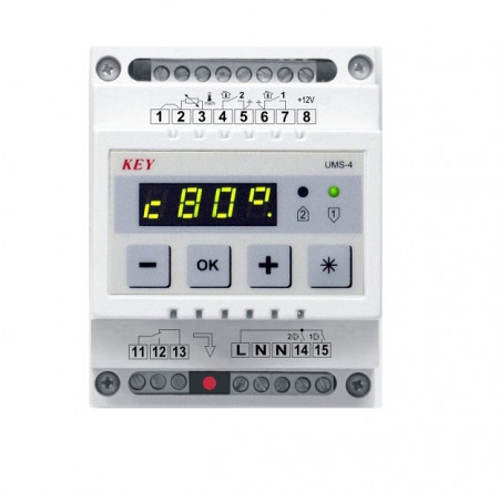 Modul KEY UMS-4S2 (pentru control doua circuite de incalzire cu termostat)