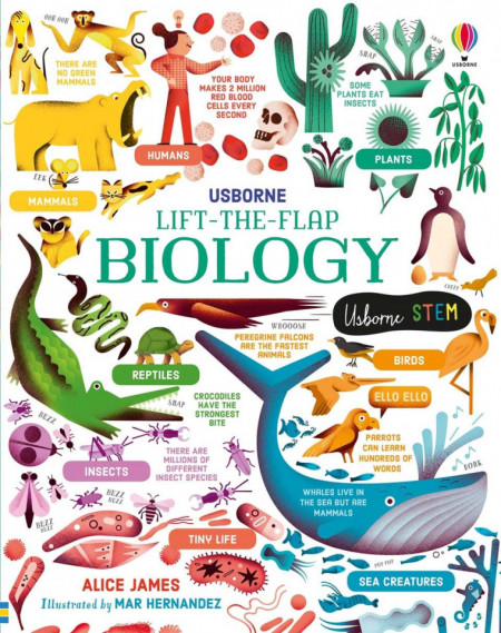 Carte cu clapete Lift-the-Flap Biology - Usborne - 7+