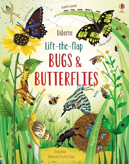 Carte cu multe clapete pentru copii curiosi, Lift the flap bugs and butterflies, usborne