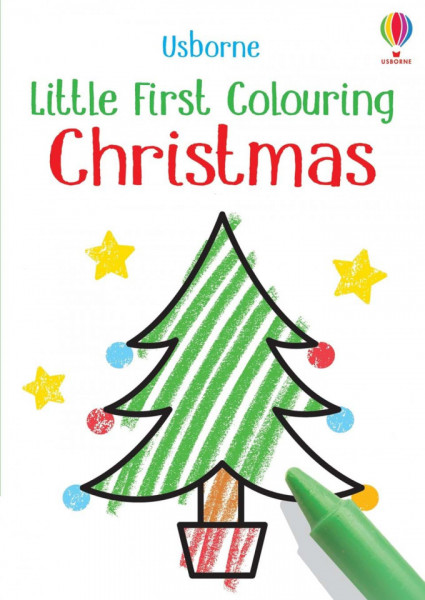 Carte de colorat, Little First Colouring Christmas, Usborne