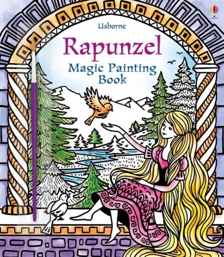 Carte magica de pictat doar cu apa, Rapunzel magic paint, usborne