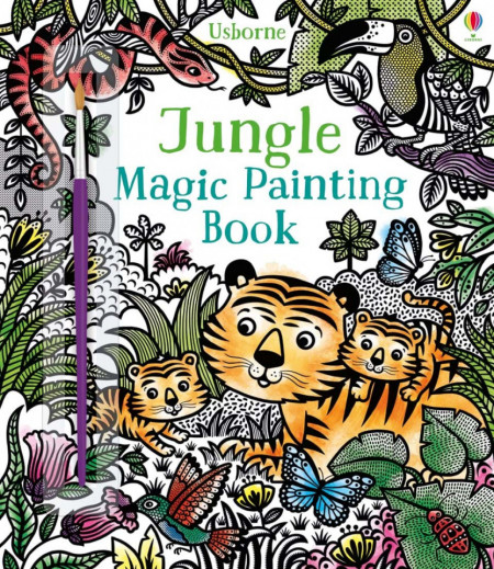 Jungle magic painting book, carte de pictat doar cu apa, usborne