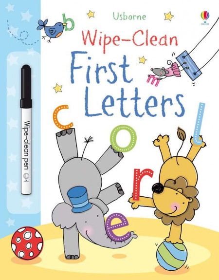 Carte de tip scrie și șterge la nesfârșit, Wipe-clean first letters