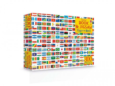 Carte si puzzle, Flags of the World Book and Jigsaw, Usborne