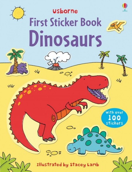 First sticker book dinosaurs, usborne