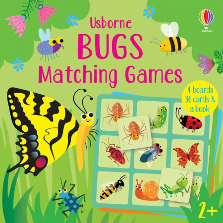 Joc educativ, Bugs Matching Games, Usborne, 2+