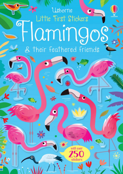 Little First Stickers Flamingos, 3+, Usborne