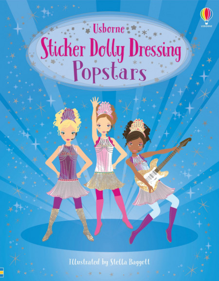 Sticker Dolly Dressing Popstars Lucy Bowman, Usborne, 5+