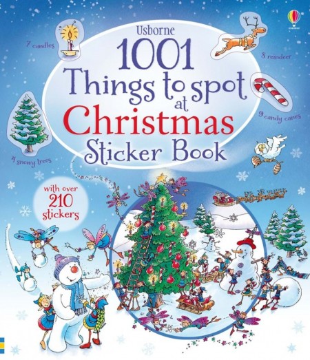 1001 things to spot at Christmas sticker book, usborne