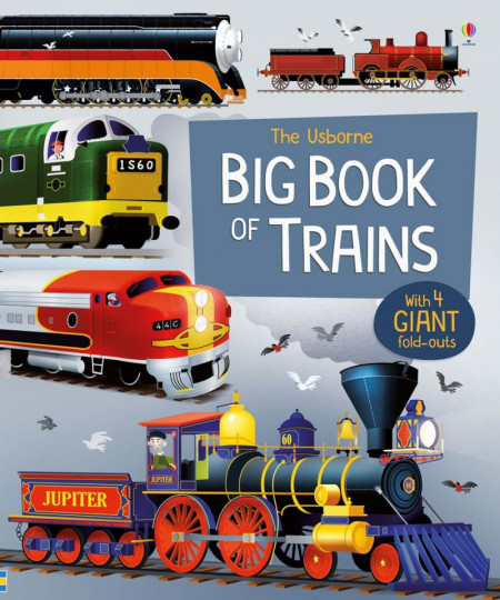 Carte "Big book of trains", 3 ani+, Usborne
