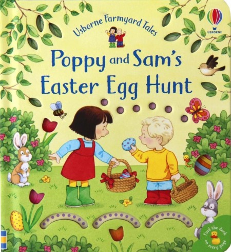 Easter egg hunt, usborne, carte petru bebelusi, cartonata si frumos ilustrata