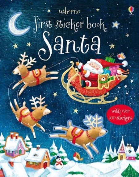 First sticker book santa