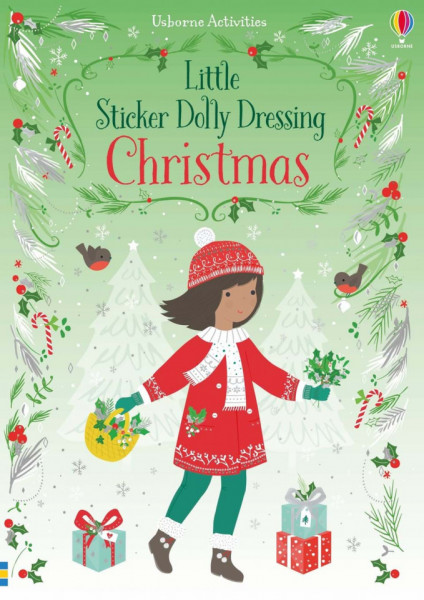 Carte cu abtibilduri, Little Sticker Dolly Dressing Christmas, Usborne