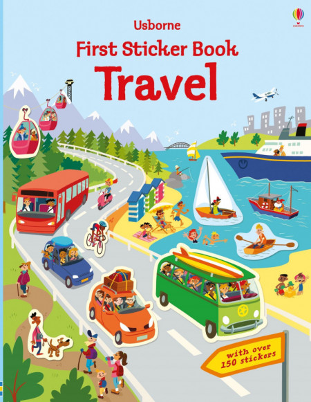 First Sticker Book Travel, 3+, Usborne