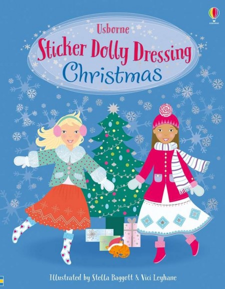 Sticker dolly dressing christmas