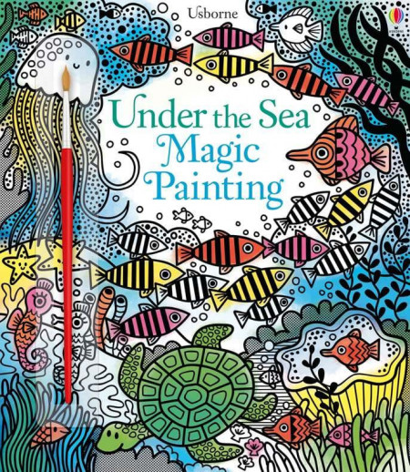 Carte de pictat doar cu apa, Under the sea magic painting book