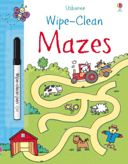Carte de tip scrie și șterge la nesfârșit wipe-clean mazes