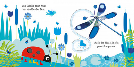 Carte in limba germana, senzoriala, descopera culorile cu Maxi, Mein buntes Fingerspuren-Buch. Entdecke die Farben mit Maxi, dk, 1+