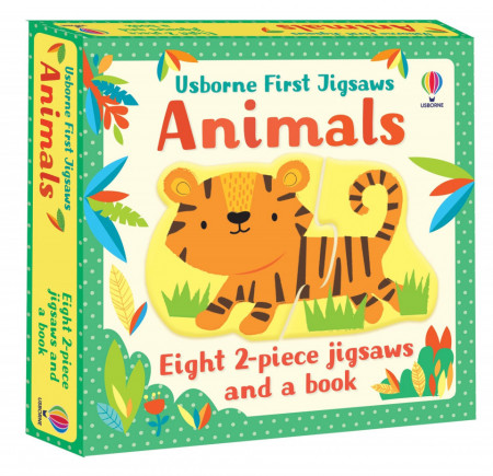 Carte si puzzle, Usborne First Jigsaws: Animals, Matthew Oldham, 2+