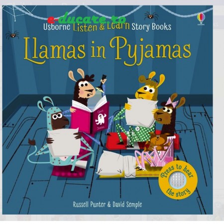 Carte sonora, listen and learn Llamas in pyjamas, Usborne