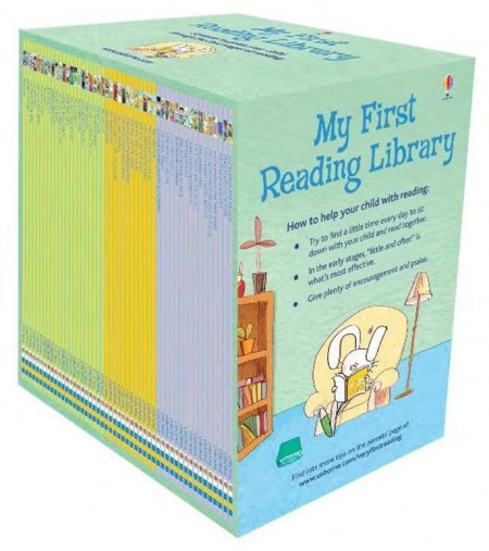 O colectie impresionanta, My first reading library, 50 de carti cu povesti pentru copii in limba engleza, usborne