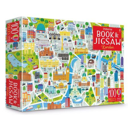 Set Puzzle "London picture book and jigsaw" de Sam Smith, 5 ani+, Usborne