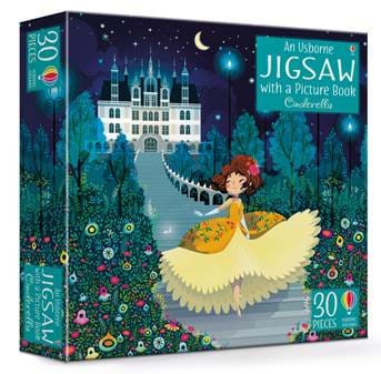 Carte și puzzle, cinderella jigsaw and picture book, usborne