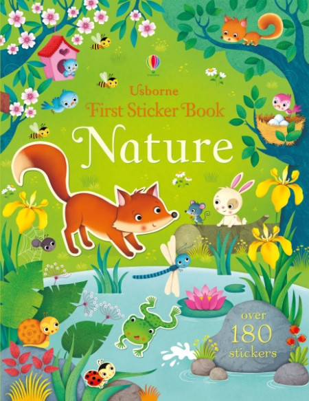 First sticker book Nature, 3+, Usborne