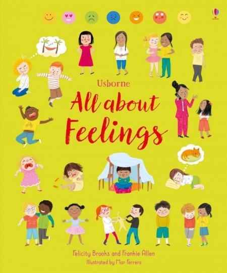Carte despre emotii si sentimente, All about feelings, Usborne + semn de carte cadou