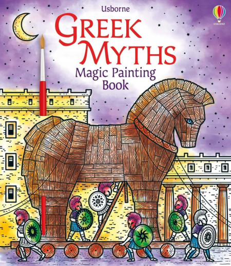Carte magica de pictat doar cu apa, Greek Myths magic painting book, usborne