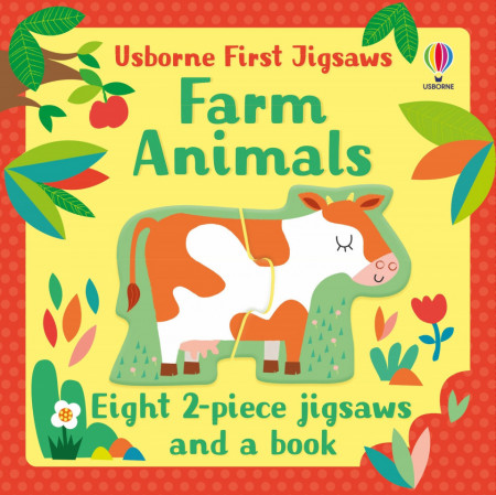 Carte si puzzle, Usborne First Jigsaws: Farm Animals, Matthew Oldham, 2+