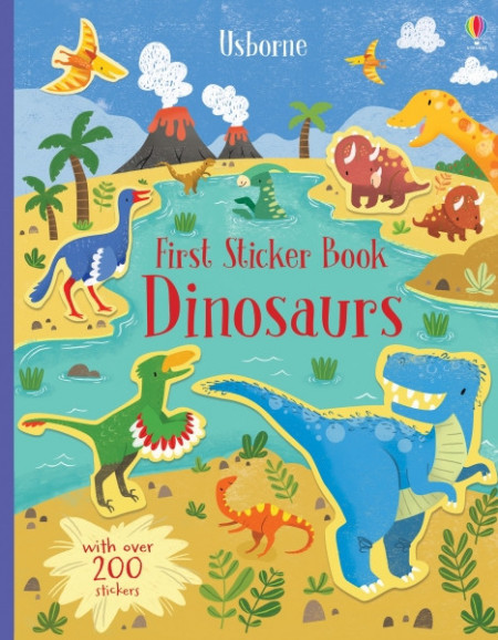 Dinosaurs, first sticker book, usborne